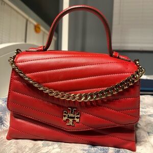 Tory Burch Kira Chevron Quilted Leather Top Handle Satchel